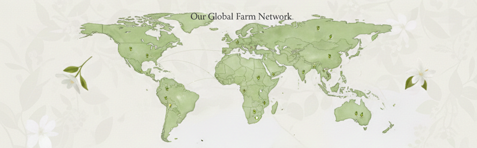 Global farm network map